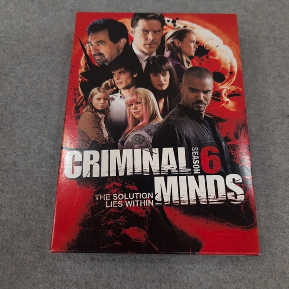 Abc Studios Other - Criminal Minds Season 6 DVD 6-Disc Box Set FBI Crime Drama 2011 ABC CBS Series